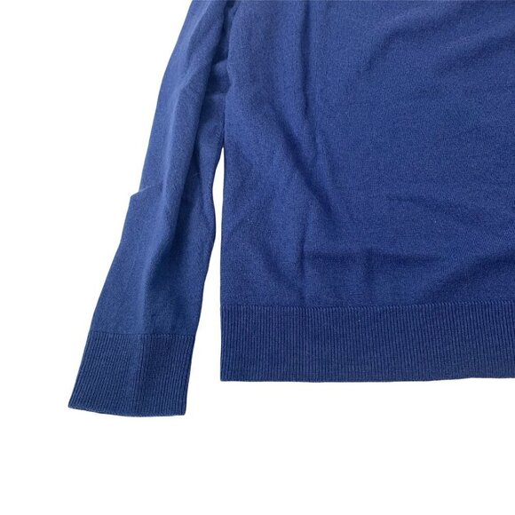 Gap Merino Wool Blue V Neck Sweater Size Large - Picture 7 of 7